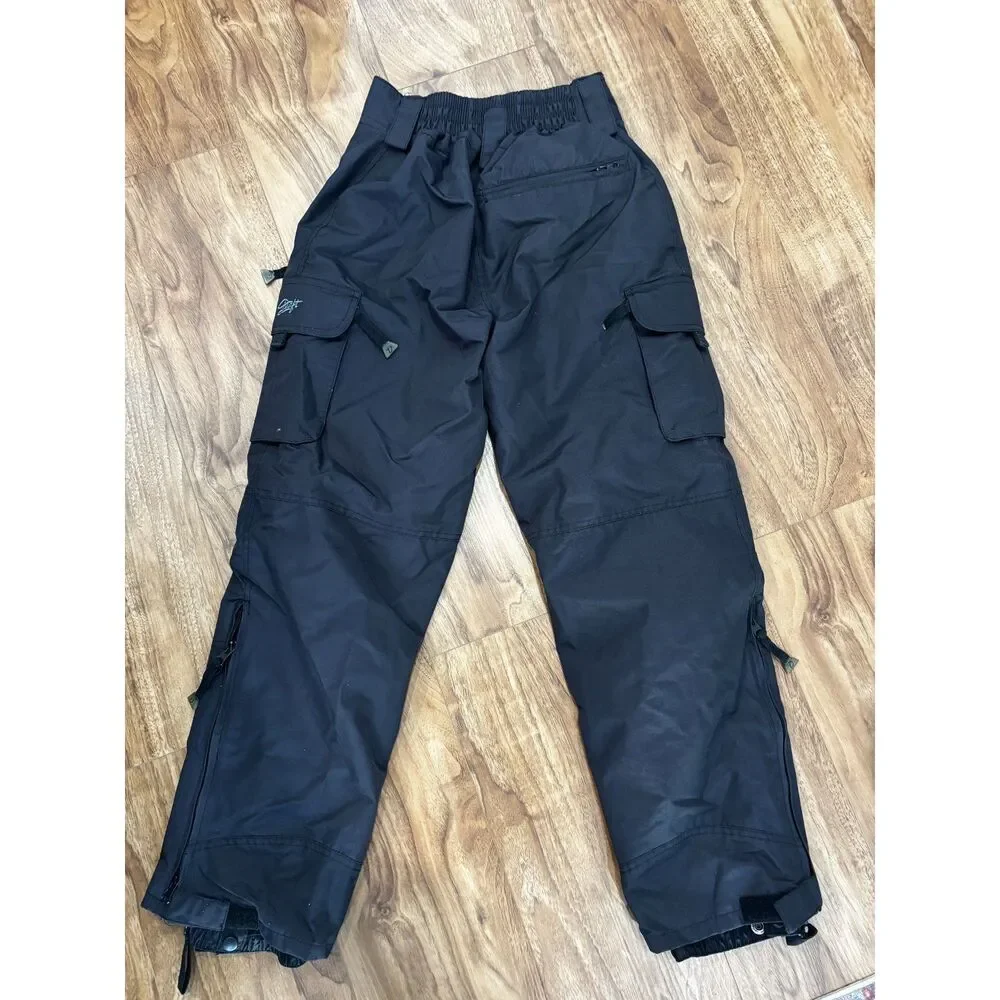 Drift Youth Ski Pants Size Medium Black Snow Winter Snowboarding Trousers